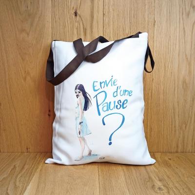 Sac grand format - tote bag - Pause