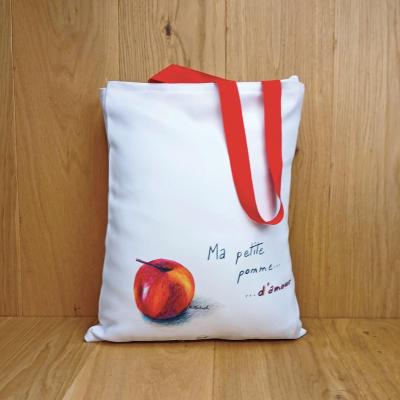 Sac grand format - tote bag - Pomme d'amour