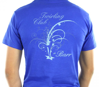 Twirling club barr t shirt personnalise dos